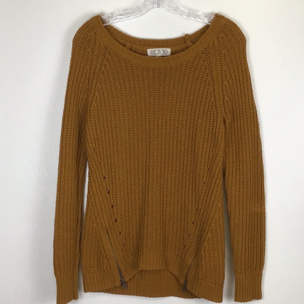 PINK ROSE Golden Sweater